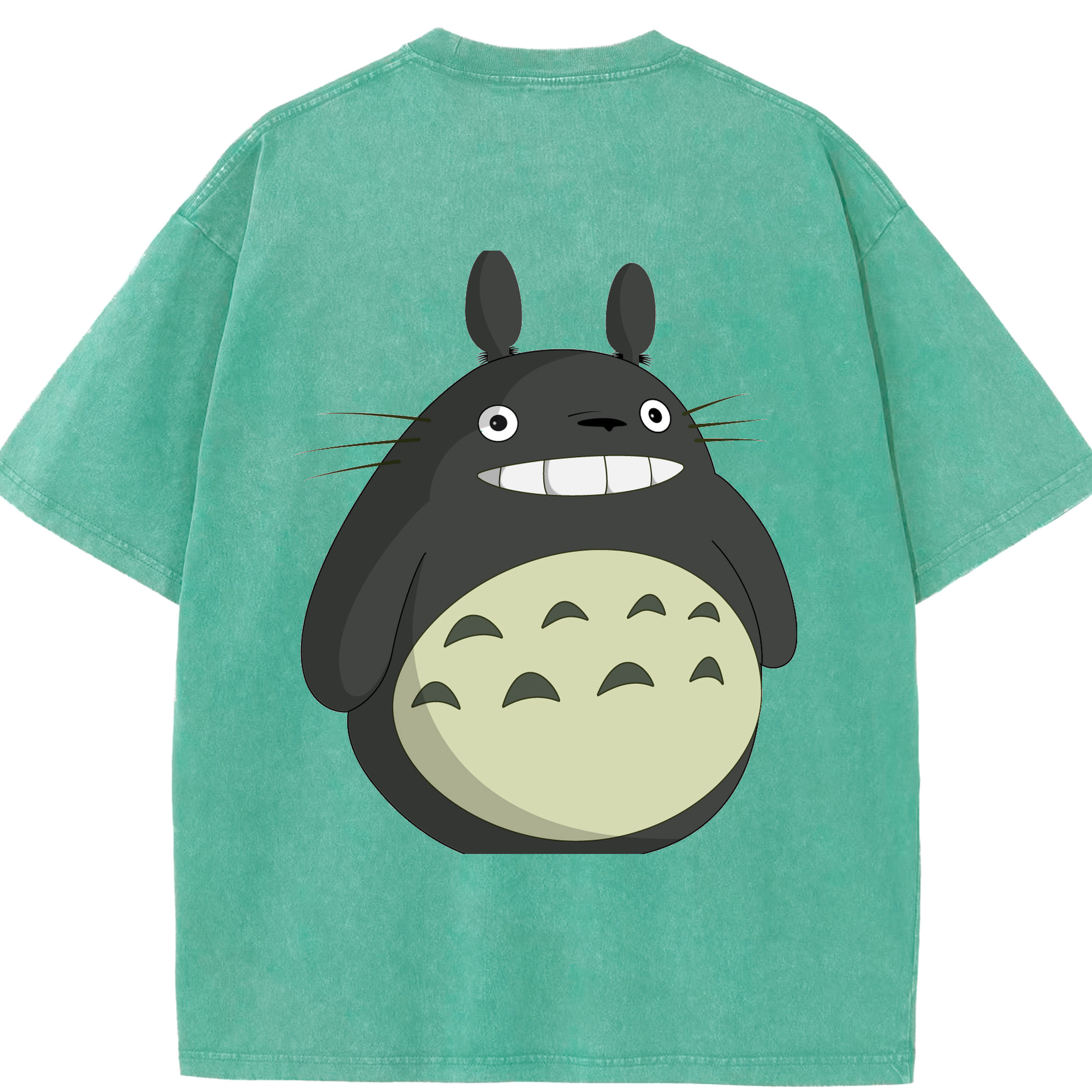 （画像用） となりのトトロ 草壁メイ 草壁サツキ My Neighbor Totoro Satsuki Kusakabe Mei Kusakabe 綿100% ヴィンテージ風 半袖Tシャツ（背面プリント）